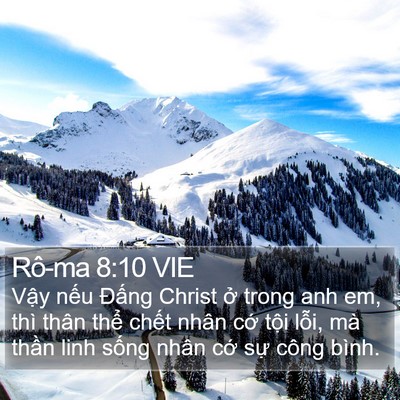 Rô-ma 8:10 VIE Bible Verse Image