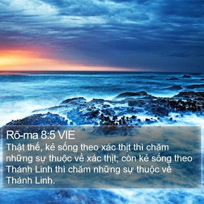 Rô-ma 8:5 VIE Bible Verse Image