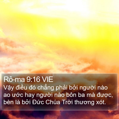 Rô-ma 9:16 VIE Bible Verse Image