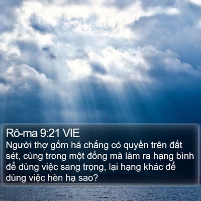 Rô-ma 9:21 VIE Bible Verse Image
