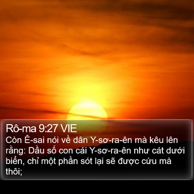 Rô-ma 9:27 VIE Bible Verse Image