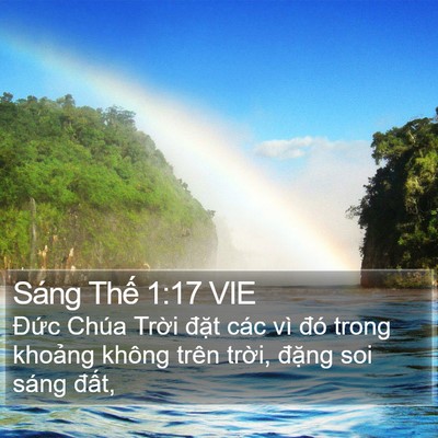 Sáng Thế 1:17 VIE Bible Verse Image