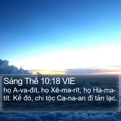 Sáng Thế 10:18 VIE Bible Verse Image