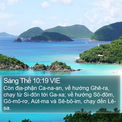 Sáng Thế 10:19 VIE Bible Verse Image