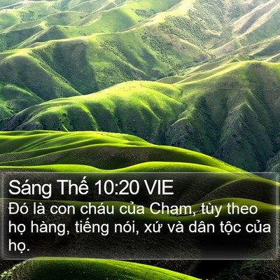 Sáng Thế 10:20 VIE Bible Verse Image