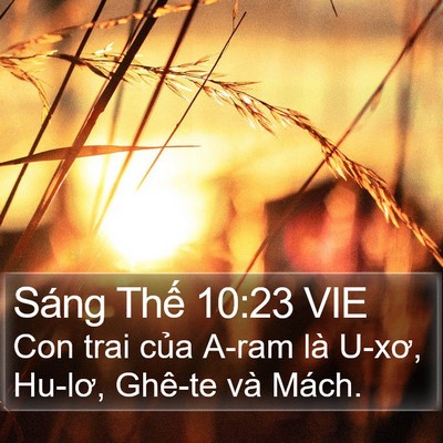 Sáng Thế 10:23 VIE Bible Verse Image