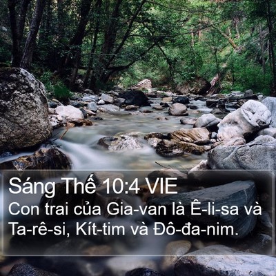 Sáng Thế 10:4 VIE Bible Verse Image