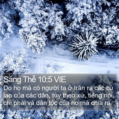 Sáng Thế 10:5 VIE Bible Verse Image
