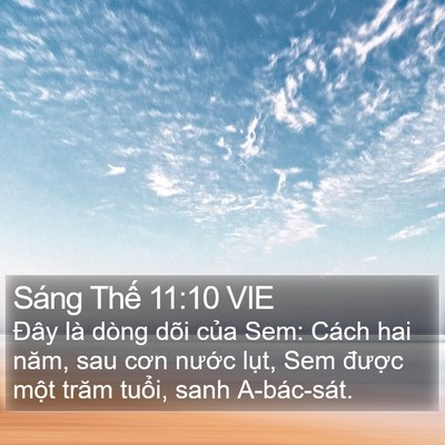 Sáng Thế 11:10 VIE Bible Verse Image