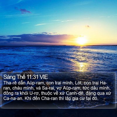 Sáng Thế 11:31 VIE Bible Verse Image