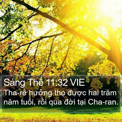 Sáng Thế 11:32 VIE Bible Verse Image