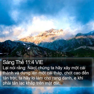 Sáng Thế 11:4 VIE Bible Verse Image
