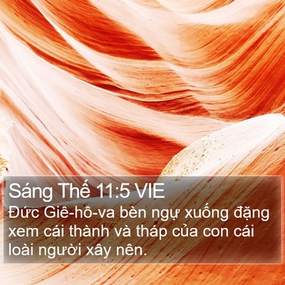Sáng Thế 11:5 VIE Bible Verse Image