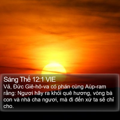 Sáng Thế 12:1 VIE Bible Verse Image