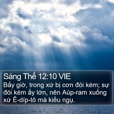 Sáng Thế 12:10 VIE Bible Verse Image