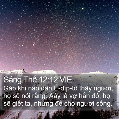 Sáng Thế 12:12 VIE Bible Verse Image