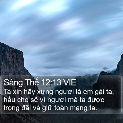 Sáng Thế 12:13 VIE Bible Verse Image