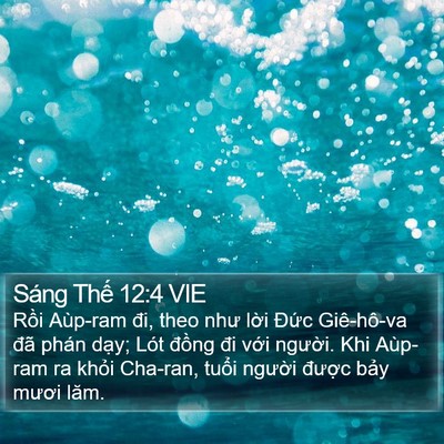 Sáng Thế 12:4 VIE Bible Verse Image