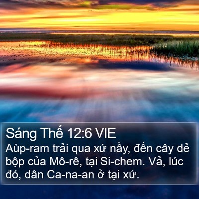 Sáng Thế 12:6 VIE Bible Verse Image
