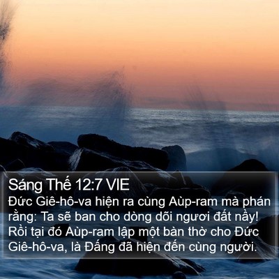 Sáng Thế 12:7 VIE Bible Verse Image