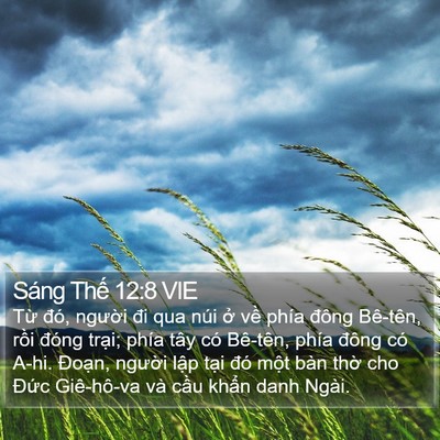 Sáng Thế 12:8 VIE Bible Verse Image