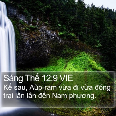Sáng Thế 12:9 VIE Bible Verse Image
