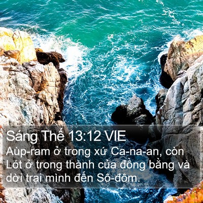Sáng Thế 13:12 VIE Bible Verse Image