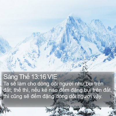 Sáng Thế 13:16 VIE Bible Verse Image