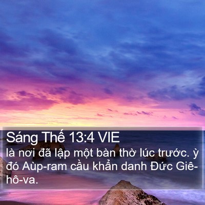 Sáng Thế 13:4 VIE Bible Verse Image