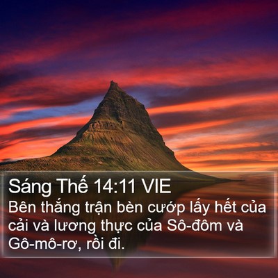 Sáng Thế 14:11 VIE Bible Verse Image