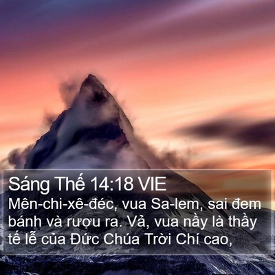 Sáng Thế 14:18 VIE Bible Verse Image