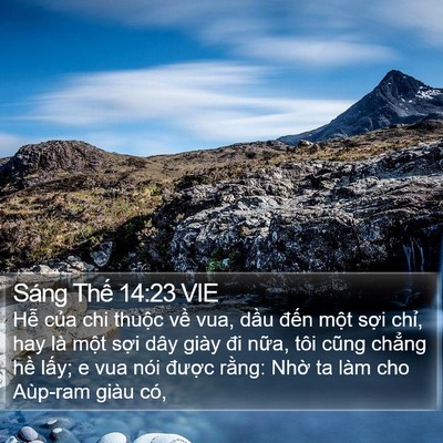 Sáng Thế 14:23 VIE Bible Verse Image