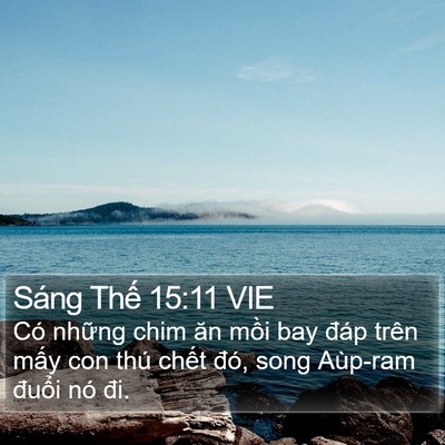 Sáng Thế 15:11 VIE Bible Verse Image