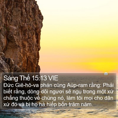 Sáng Thế 15:13 VIE Bible Verse Image
