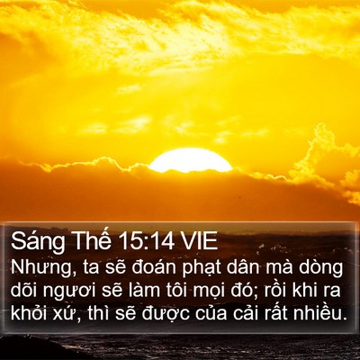 Sáng Thế 15:14 VIE Bible Verse Image