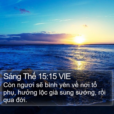 Sáng Thế 15:15 VIE Bible Verse Image