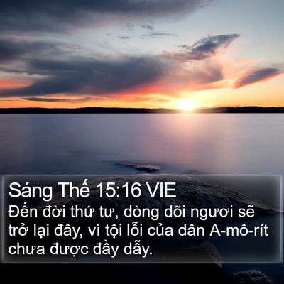 Sáng Thế 15:16 VIE Bible Verse Image