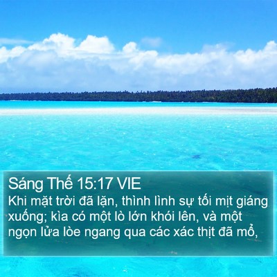 Sáng Thế 15:17 VIE Bible Verse Image