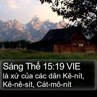 Sáng Thế 15:19 VIE Bible Verse Image