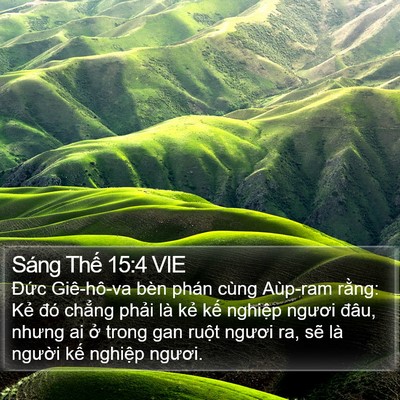 Sáng Thế 15:4 VIE Bible Verse Image