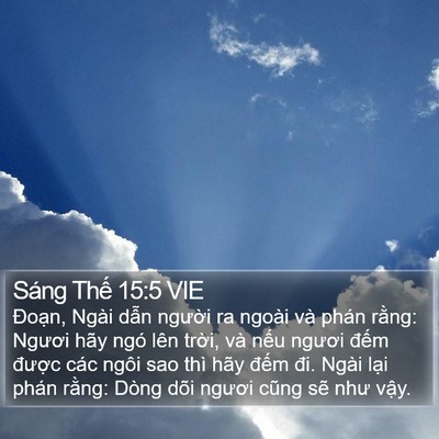 Sáng Thế 15:5 VIE Bible Verse Image
