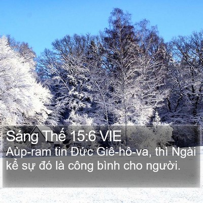 Sáng Thế 15:6 VIE Bible Verse Image
