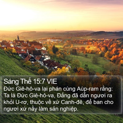 Sáng Thế 15:7 VIE Bible Verse Image