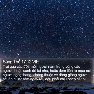 Sáng Thế 17:12 VIE Bible Verse Image