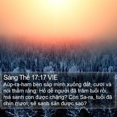 Sáng Thế 17:17 VIE Bible Verse Image