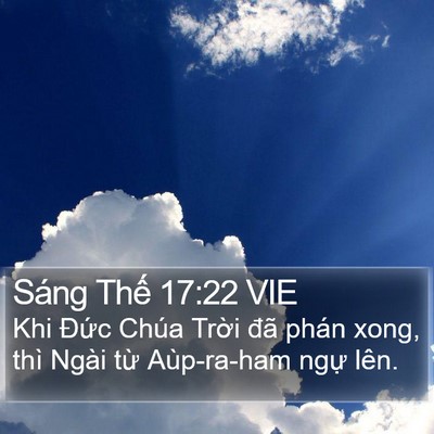 Sáng Thế 17:22 VIE Bible Verse Image