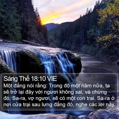 Sáng Thế 18:10 VIE Bible Verse Image