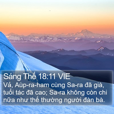Sáng Thế 18:11 VIE Bible Verse Image