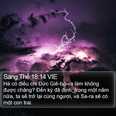 Sáng Thế 18:14 VIE Bible Verse Image