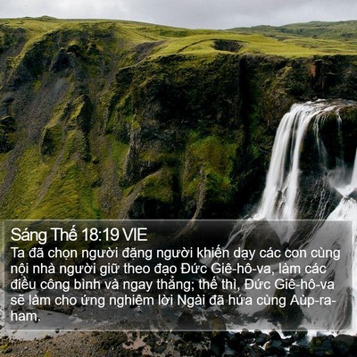 Sáng Thế 18:19 VIE Bible Verse Image